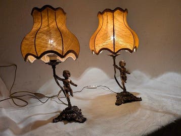 Tafellamp (2) - Brons - Barok, Antiek en Kunst