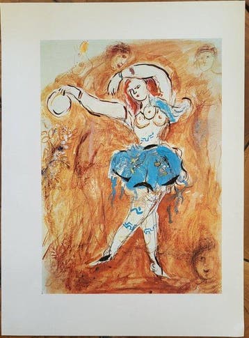 Marc Chagall (1887-1985) - Dancer of Daphnis and Chloe §, Antiek en Kunst