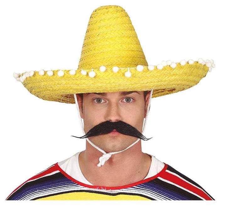 Sombrero Geel 60cm, Hobby en Vrije tijd, Feestartikelen, Nieuw, Verzenden