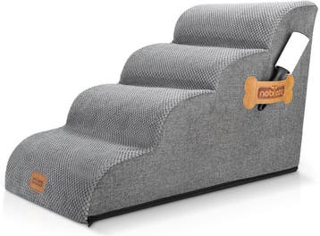 Hondentrapje voor honden - 40x72x50 cm - Grijs - Nobleza, Verzenden, Nieuw