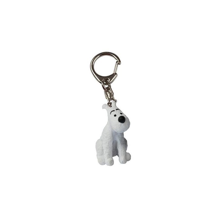 Kuifje PVC Sleutelhanger Bobbie Zittend 3 cm, Collections, Personnages de BD, Enlèvement ou Envoi