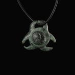 Celtique Bronze Amulette pendante du druide Triskellum -