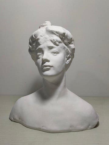 Sculpture, rodin sculpture - 24 cm - Plâtre, Antiquités & Art