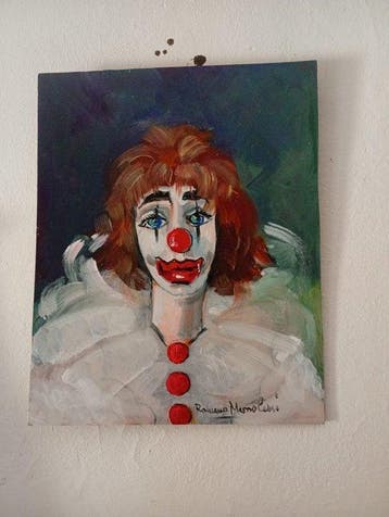 Romano Mussolini (1927-2006) - Il clown blu triste, Antiek en Kunst