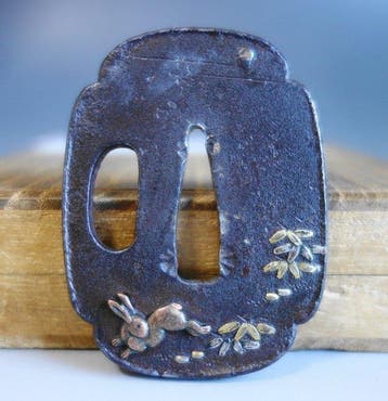 rabbit bamboo leaf inlay - - Tuba - Japan (Zonder