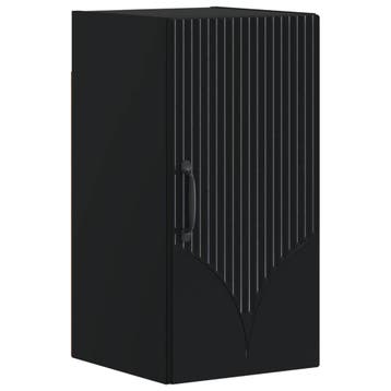 vidaXL Badkamer wandkast HOORN Zwart 30 x 31 x 59 cm Bewerkt, Verzenden