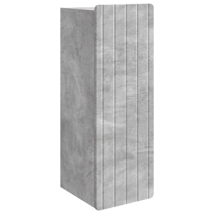 vidaXL Wandkast Betongrijs 33 x 34,5 x 94 cm Bewerkt hout, Huis en Inrichting, Kasten | Overige, Nieuw, Verzenden