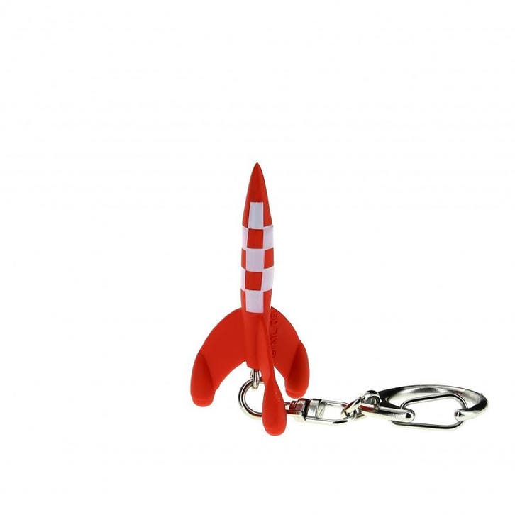 Kuifje PVC Sleutelhanger Raket 6 cm, Collections, Personnages de BD, Enlèvement ou Envoi
