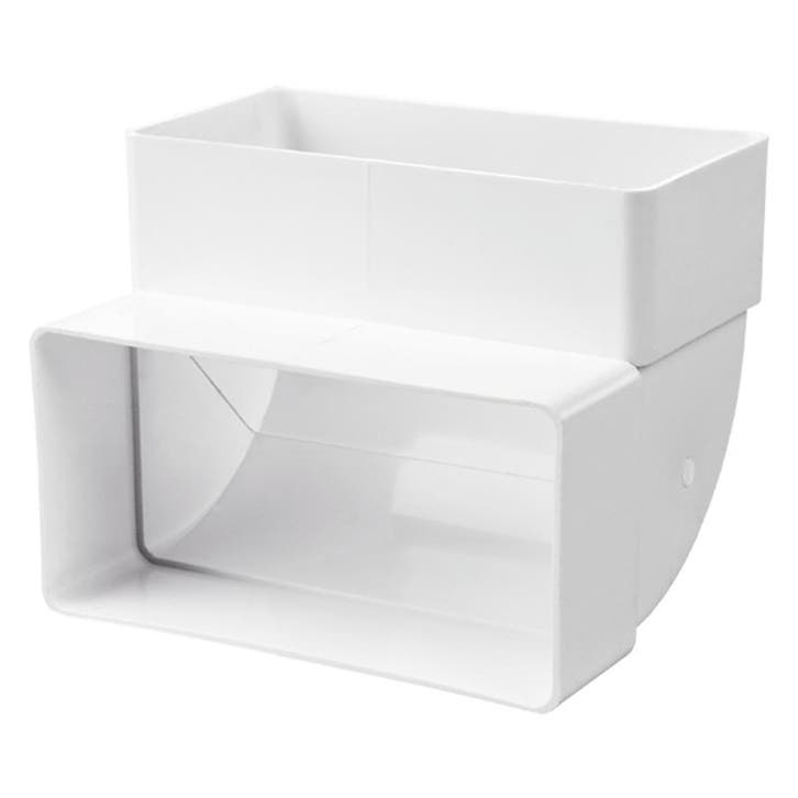 Kunststof verticale bocht 90° voor kanaal 110 x 55mm, Bricolage & Construction, Ventilation & Extraction, Envoi