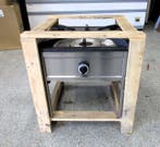 Gasfornuis, Lage gasbrander 60cm, aardgas, NIEUW, Nieuw in verpakking