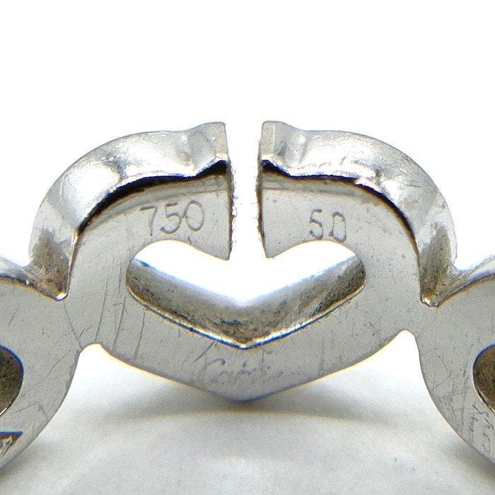 Cartier - Bague - 18 carats Or blanc - cœur, Bijoux, Sacs & Beauté, Bagues