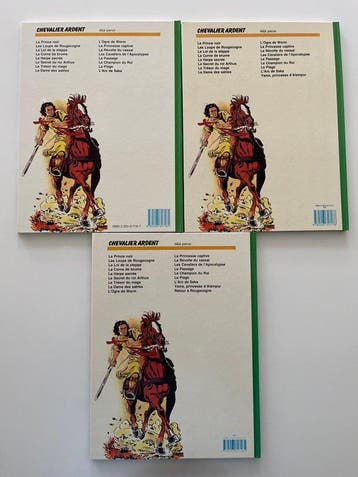 Chevalier Ardent T16 à T18 - 3x C + planche jeu déchecs -, Livres, BD