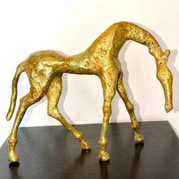 Abdoulaye Derme - Sculpture, sculpture stylisée de cheval -