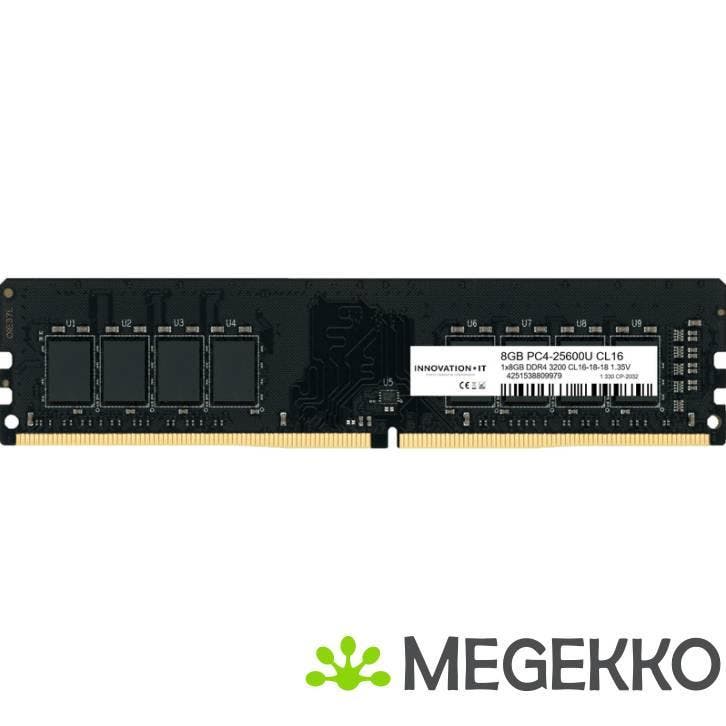 Innovation IT 3200 8GB CL16-18-18 1.35V LD 8-Chip, Computers en Software, Overige Computers en Software, Nieuw, Verzenden