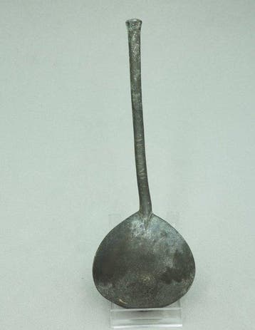 16th-17th century pewter Spoon with Marked Bowl - Dutch -, Antiquités & Art