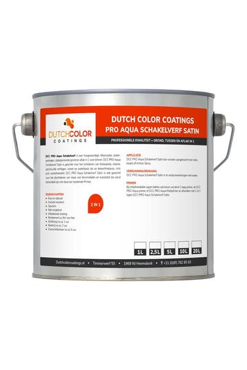 DCC PRO Aqua Schakelverf Satin RAL 9010 | Zuiver Wit 10L, Doe-het-zelf en Bouw, Verf, Beits en Lak, Verzenden, Nieuw