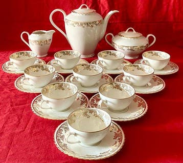 A.D.P. Royal, Limoges - Koffieservies voor 10 (23) -, Antiek en Kunst