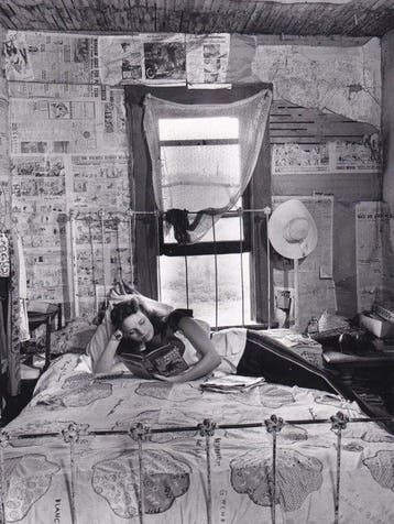 Alfred Eisenstaedt (1898–1995) - Farm girl reading book,