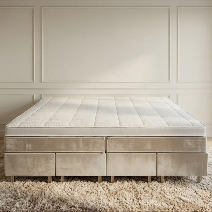 van Schaik Familie Boxspring Kingsize XXL zonder hoofdbord -, Huis en Inrichting, Slaapkamer | Boxsprings