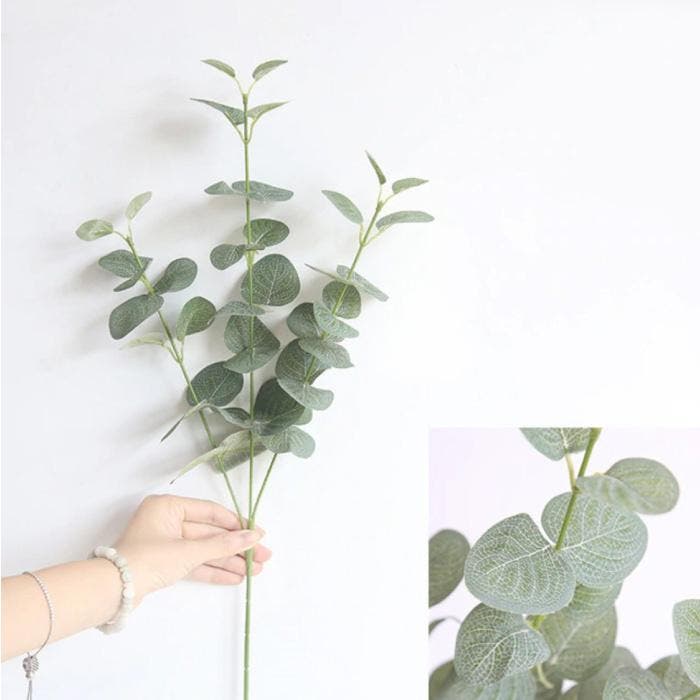 Kunst Boeket - Zijden Eucalyptus Planten Plant Luxe, Maison & Meubles, Accessoires pour la Maison | Plantes & Fleurs artificielles