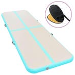 vidaXL Gymnastiekmat met pomp opblaasbaar 500x100x10 cm PVC, Verzenden, Nieuw