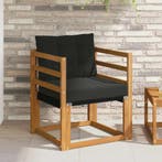 vidaXL 2 Stuk Buitensofa Massief Acacia Hout Naturel, Verzenden, Nieuw