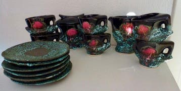 Vallauris - Koffieservies - Fat Lava / Brutalistisch /