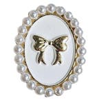 Fako Bijoux - Magnetische Mini Broche - Ovaal Strik Met, Verzenden, Nieuw