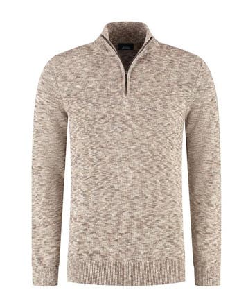 2dekans | Boston Brothers Twisted Half Zip Pullover - Sand -, Kleding | Dames, Ophalen of Verzenden, Nieuw