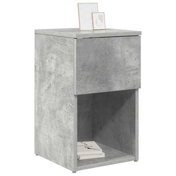 vidaXL Bedkast Betongrijs 29 x 31,5 x 49 cm Bewerkt hout, Verzenden, Nieuw