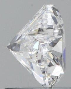 1 pcs Diamant (Natuurlijk) - 0.70 ct - Hart - D (kleurloos), Nieuw