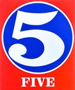 Robert Indiana (1928-2018) - Five, dalla cartella Numbers