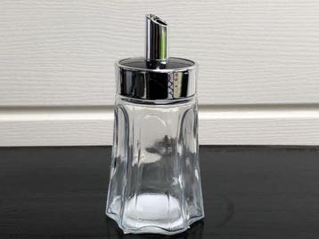 Veiling - Suikerstrooier glas 7X14 cm
