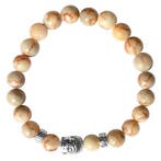 Fako Bijoux - Buddha Armband - Deluxe - Zalmroze, Handtassen en Accessoires, Armbanden, Verzenden, Nieuw