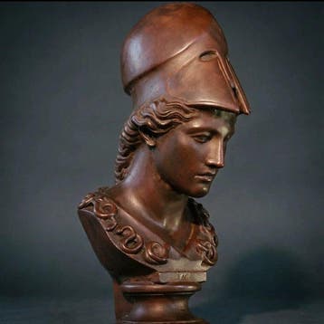 Gemaakt van koud gepolijst keramiek. Beeld - 25 cm (Zonder, Antiek en Kunst