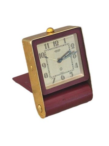 Reisklok, Wekker - Jaeger - Art Deco Metaal - 1930-1940 -