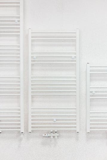 120x50 cm - 673 Watt - Oppio Handdoekradiator - Wit (RAL, Ophalen of Verzenden
