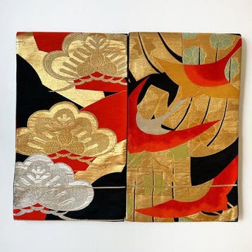Vier uitmuntende Japanse Fukuro-Obi - 1950–1960
