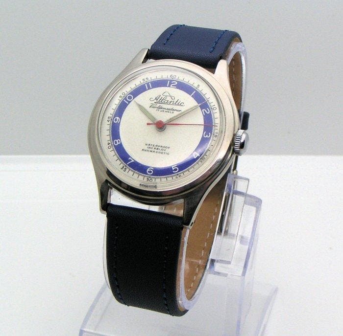 Atlantic Varldsmastarur - cal. AS 1188 - Zonder minimumprijs, Bijoux, Sacs & Beauté, Montres | Hommes