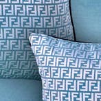 New set of four cushions. Two of them made with FENDI CASA