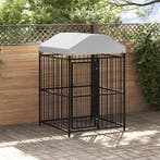 vidaXL Hondenkennel voor buiten met dak 120x120x150 cm, Verzenden
