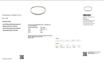 Sans prix de réserve - Bracelet de tennis - 14 carats Or