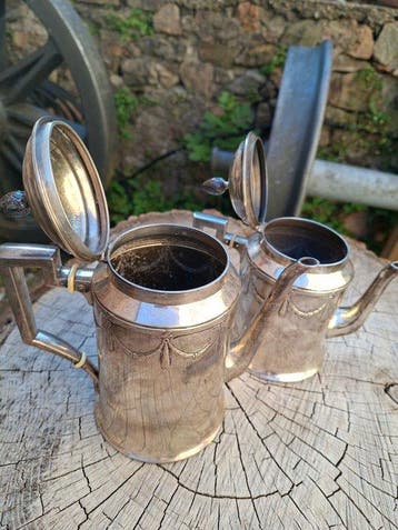 Theepot (2) - .800 zilver, Antiek en Kunst
