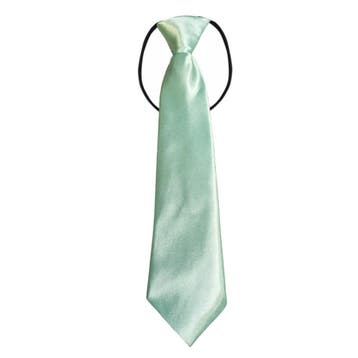 Fako Fashion - Kinderstropdas - Effen - Elastiek - Mintgroen, Verzenden