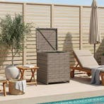 vidaXL Kussenbox 55 x 55 x 69 cm staal, Tuin en Terras, Bergingen en Tuinkasten, Verzenden, Nieuw
