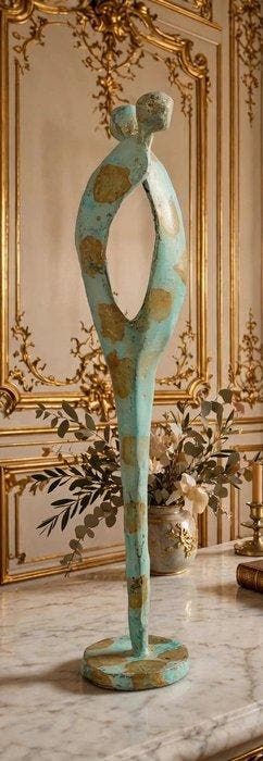 Abdoulaye Derme - Sculpture, Sculpture abstraite de couple