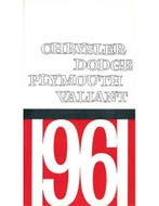 1961 DODGE PLYMOUTH VALIANT BROCHURE NEDERLANDS, Nieuw