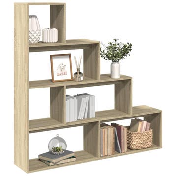 vidaXL Kamerscherm / boekenkast 143,5x29x143,5 cm hout, Verzenden