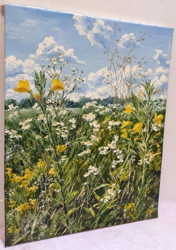 Irina Alex (1961) - Fleurs sauvages au bord du Champ