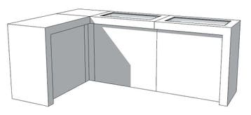 *TIP* U-Frame Thin C-PUT-018-COMP Toonbank, Ophalen of Verzenden